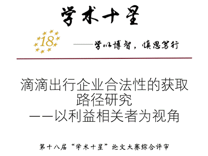 必赢官网2016级王紫微同学荣获第十八届“学术十星”称号